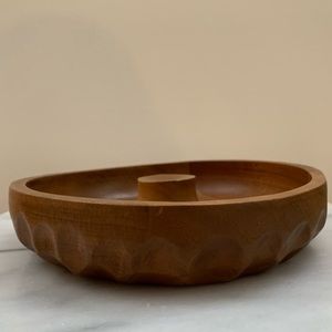 Hand carved wood bowl